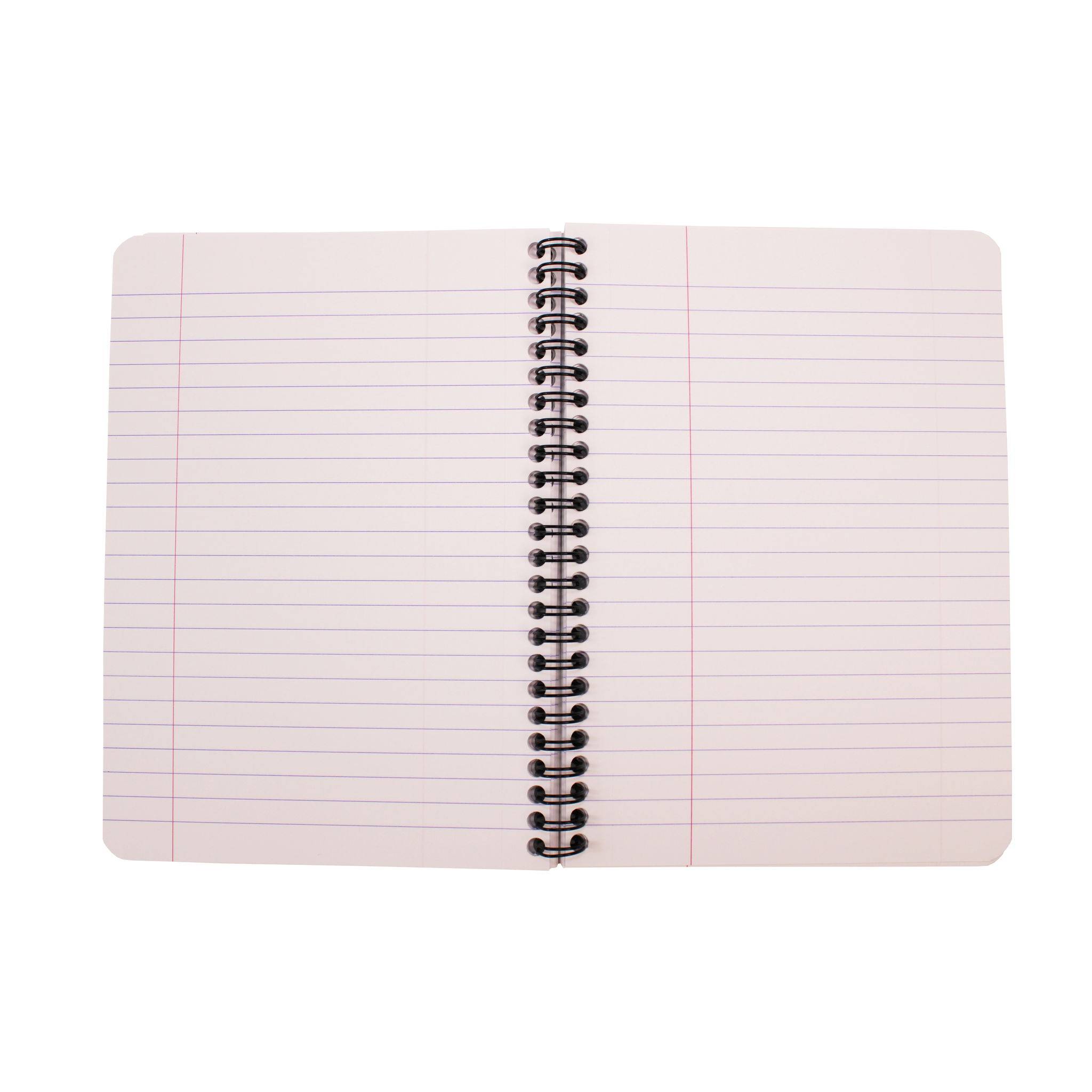 Clairefontaine 5x Spiralbuch A5, 90 Blatt liniert mit Rand Violett 5813Z