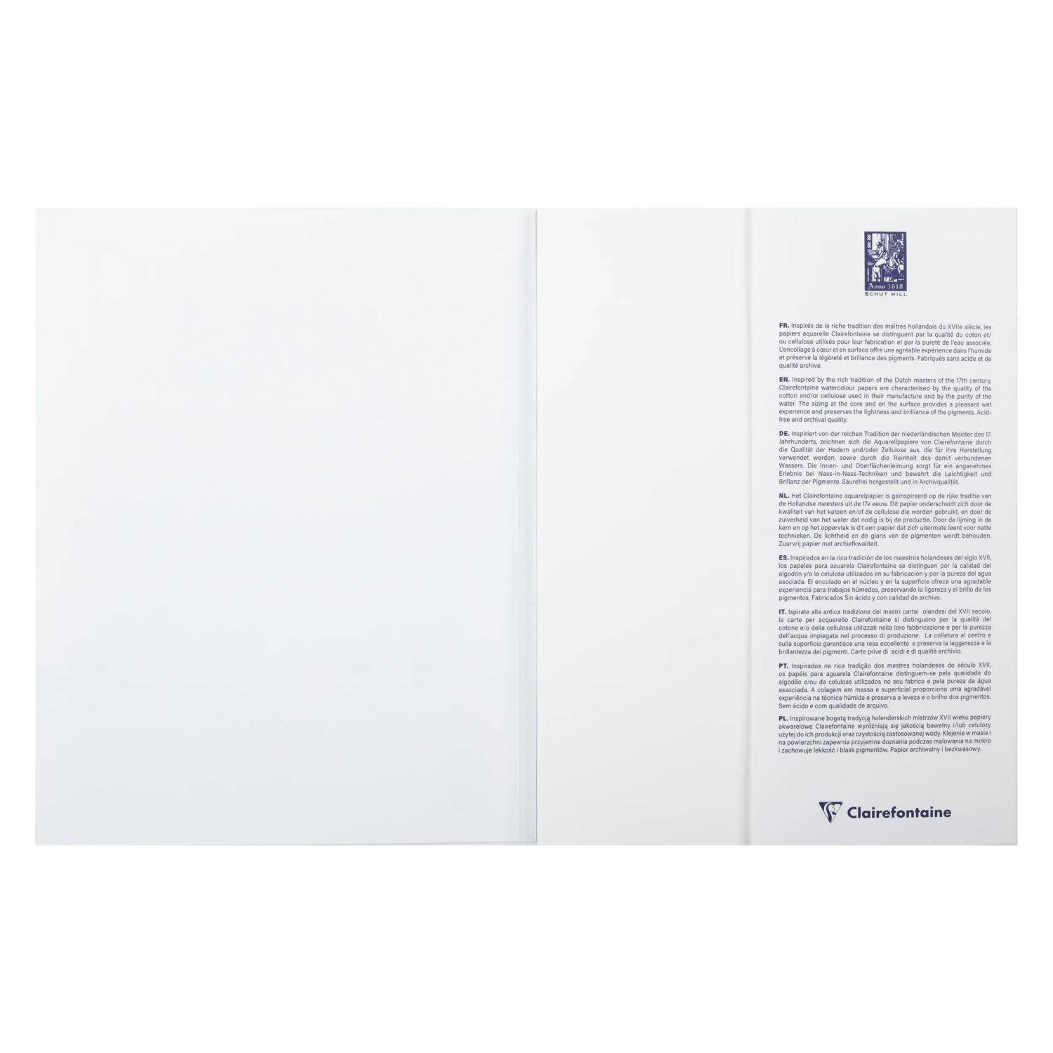 Clairefontaine 2x Block, 12 Aquarellpapiere, 18x24cm 12 Bl 200g-300g 976098C