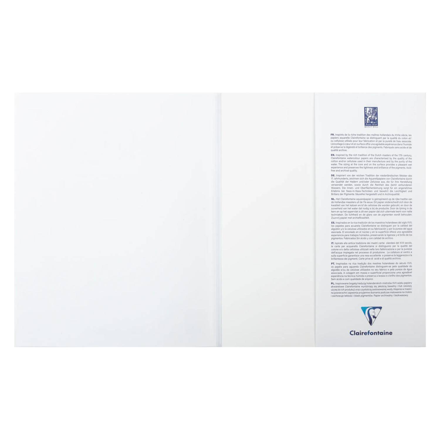 Clairefontaine 2x Block, 12 Aquarellpapiere, 24x30cm 12 Bl 200g-300g 976099C