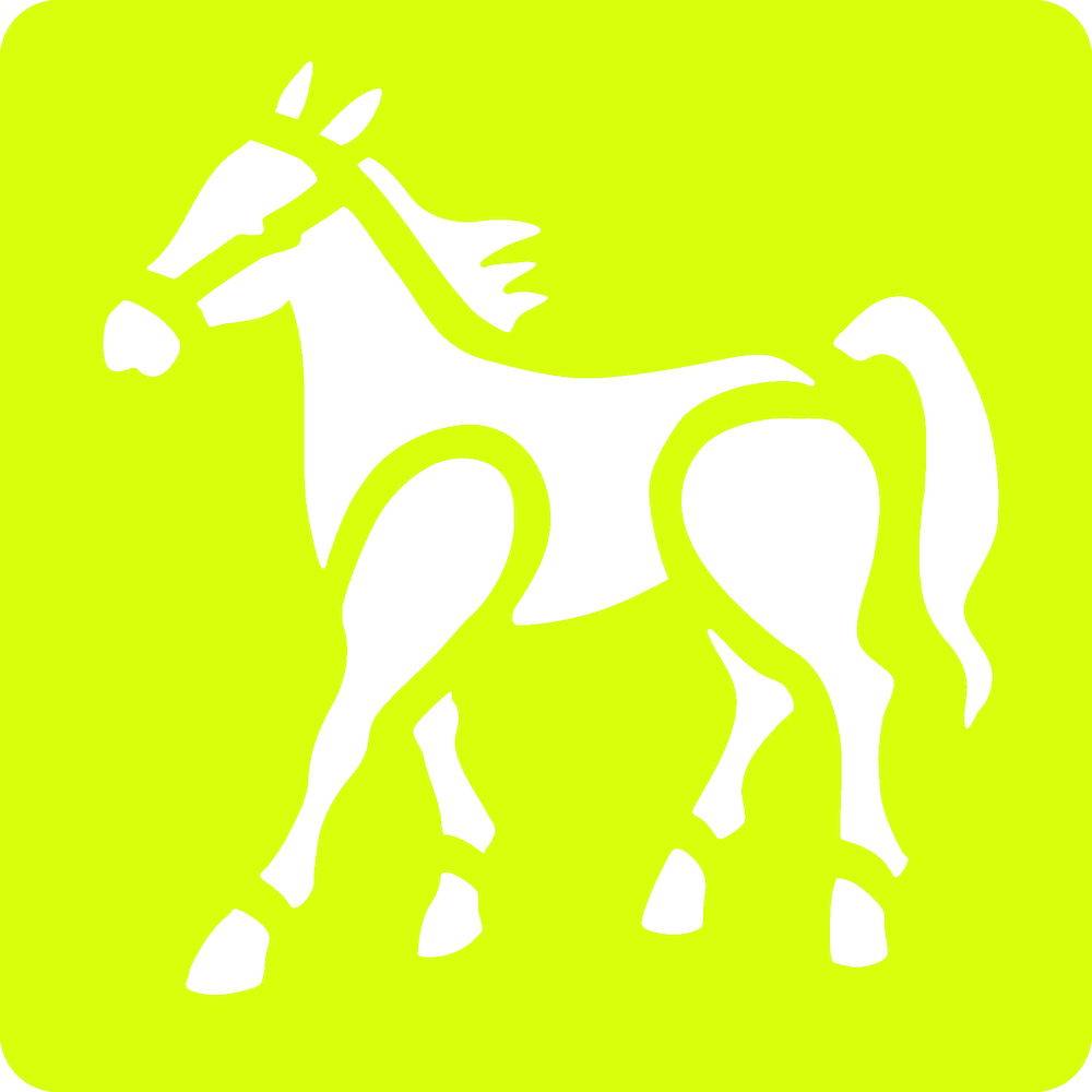 Avenue Mandarine 3x 6 tlg Schablonenset für Kinder, Tiere Orange 42440MD