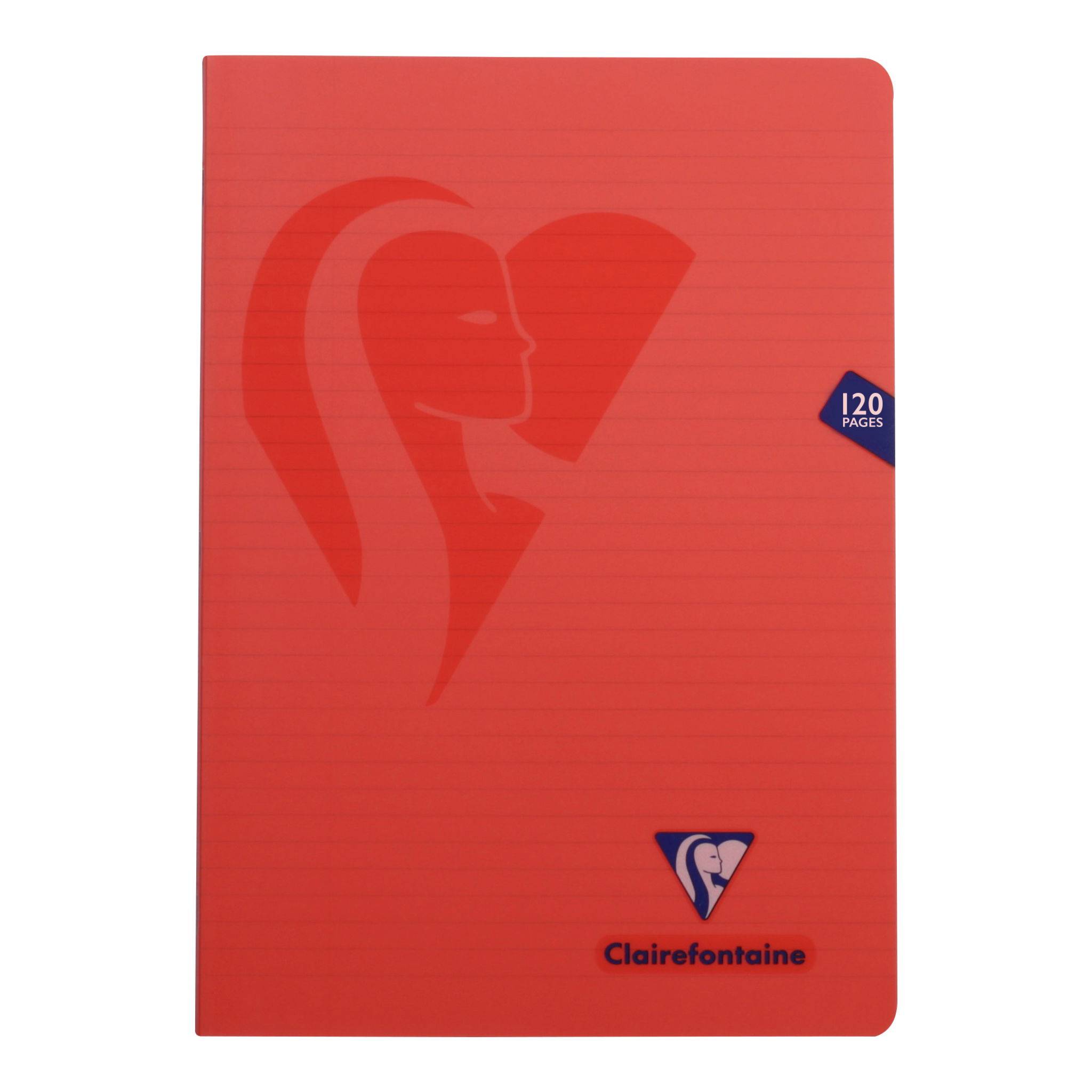Clairefontaine 10x Heft aus PP A4 60 Bl liniert sortiert - Sortiert 303525C