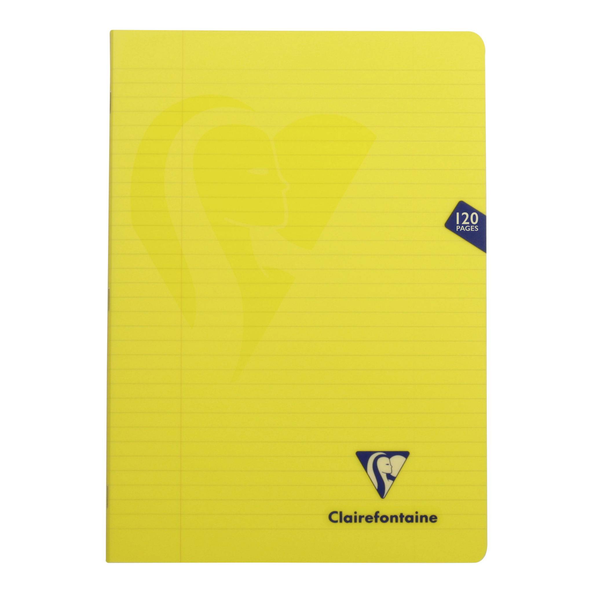 Clairefontaine 10x Heft aus PP A4 60 Bl liniert sortiert - Sortiert 303525C