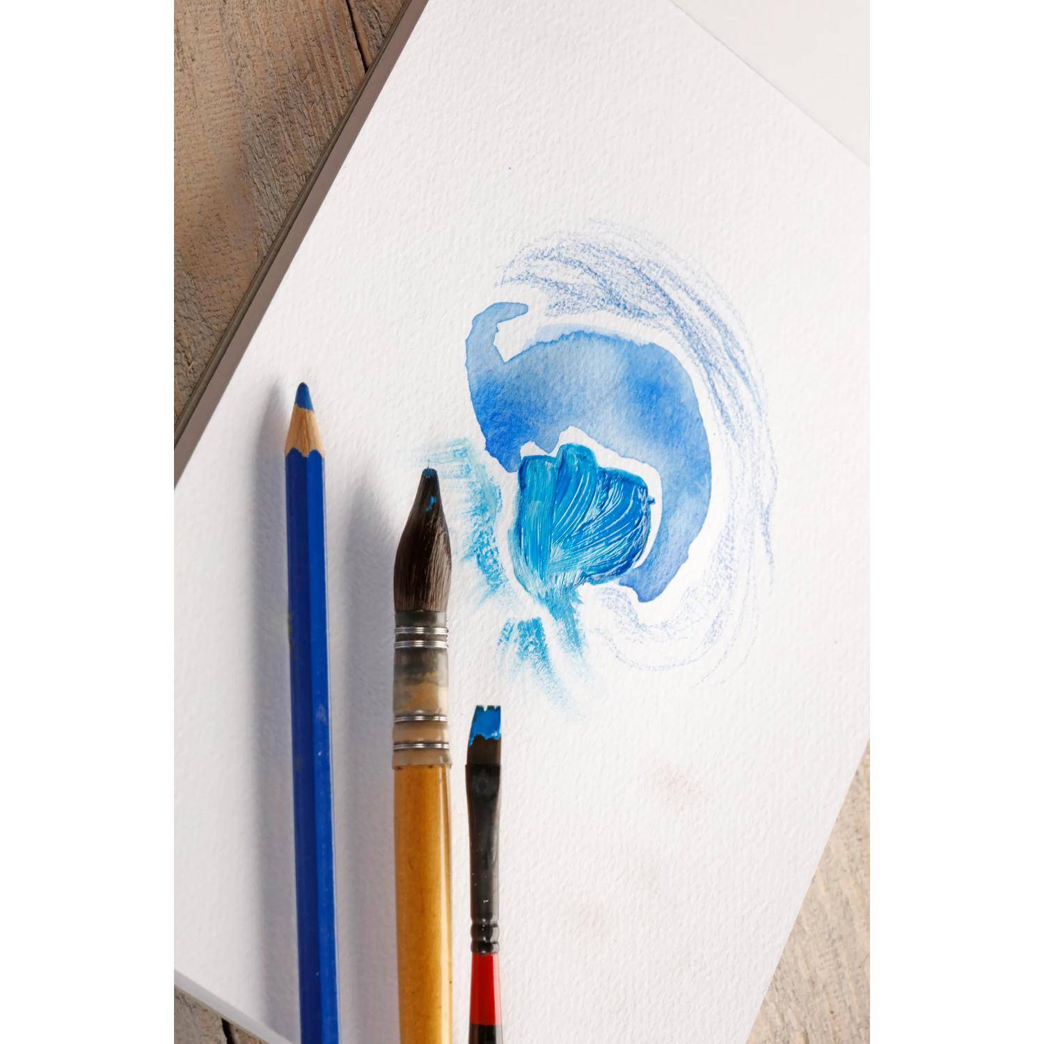 Clairefontaine 8x PaintON gekörnt, Block A6, geleimt, 15 Bl, 250g, weiß, 960063C