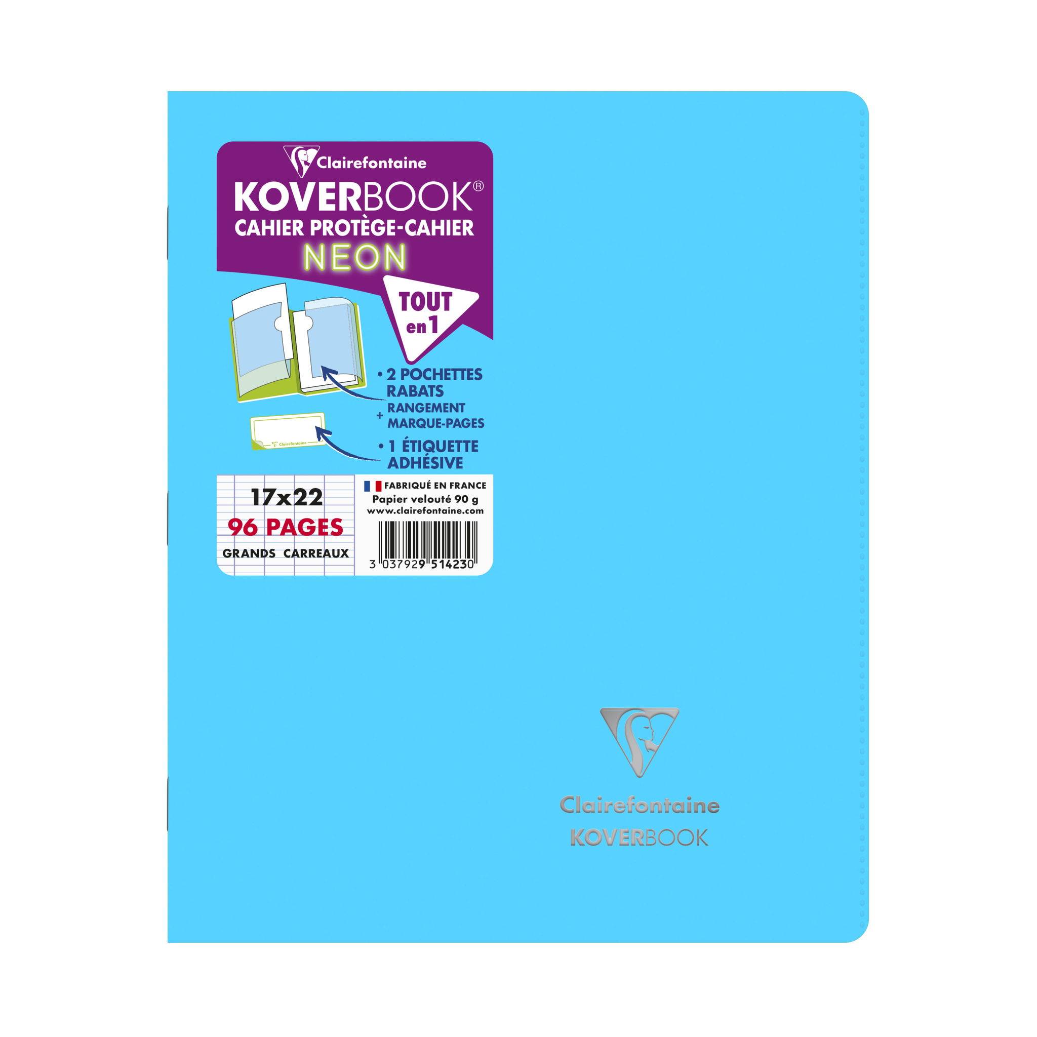 Clairefontaine 10x Neon Notizheft 17x22cm, 48 Blatt 90g, Sortiert 951423C