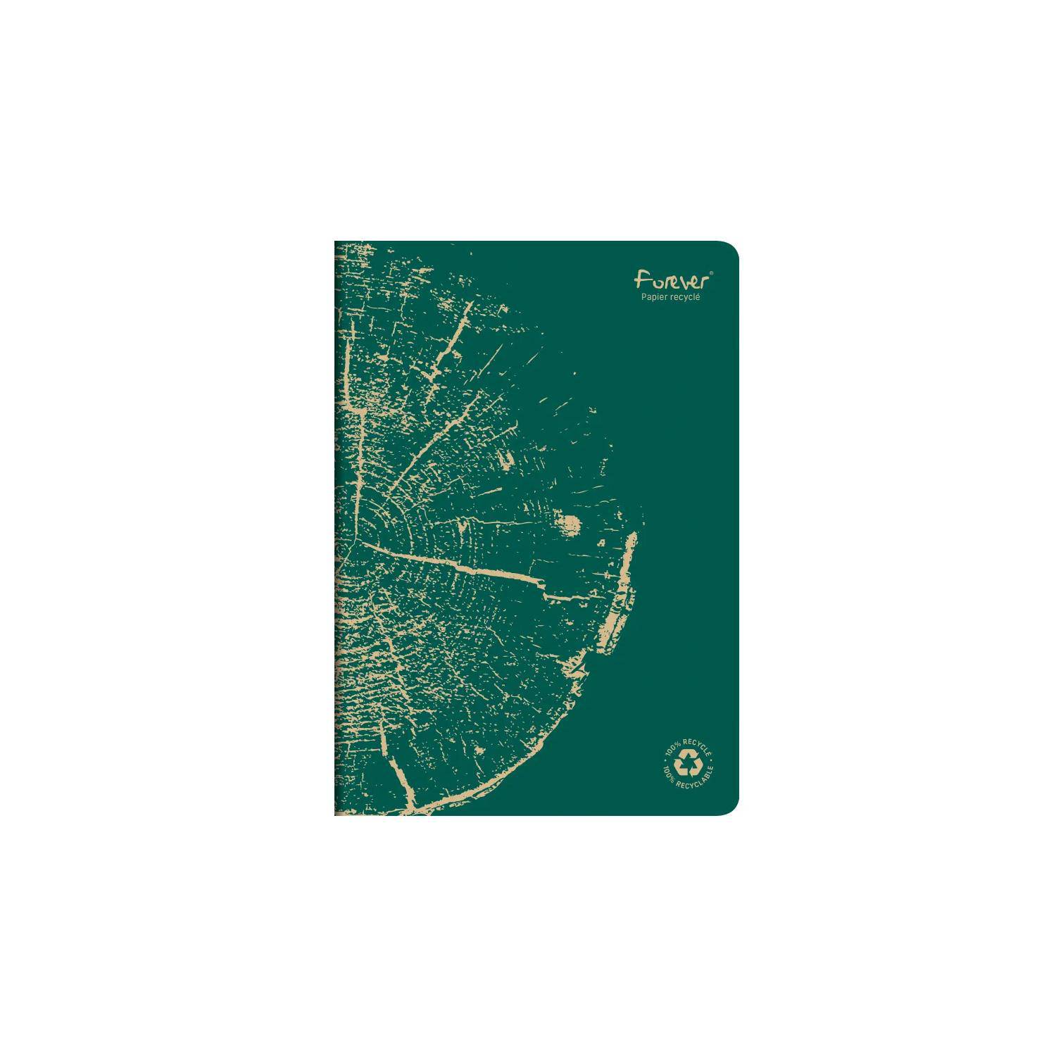Forever 5x Heft A4, 48 Bl liniert, Weißes RC Papier 90g - Tannengrün 684661C