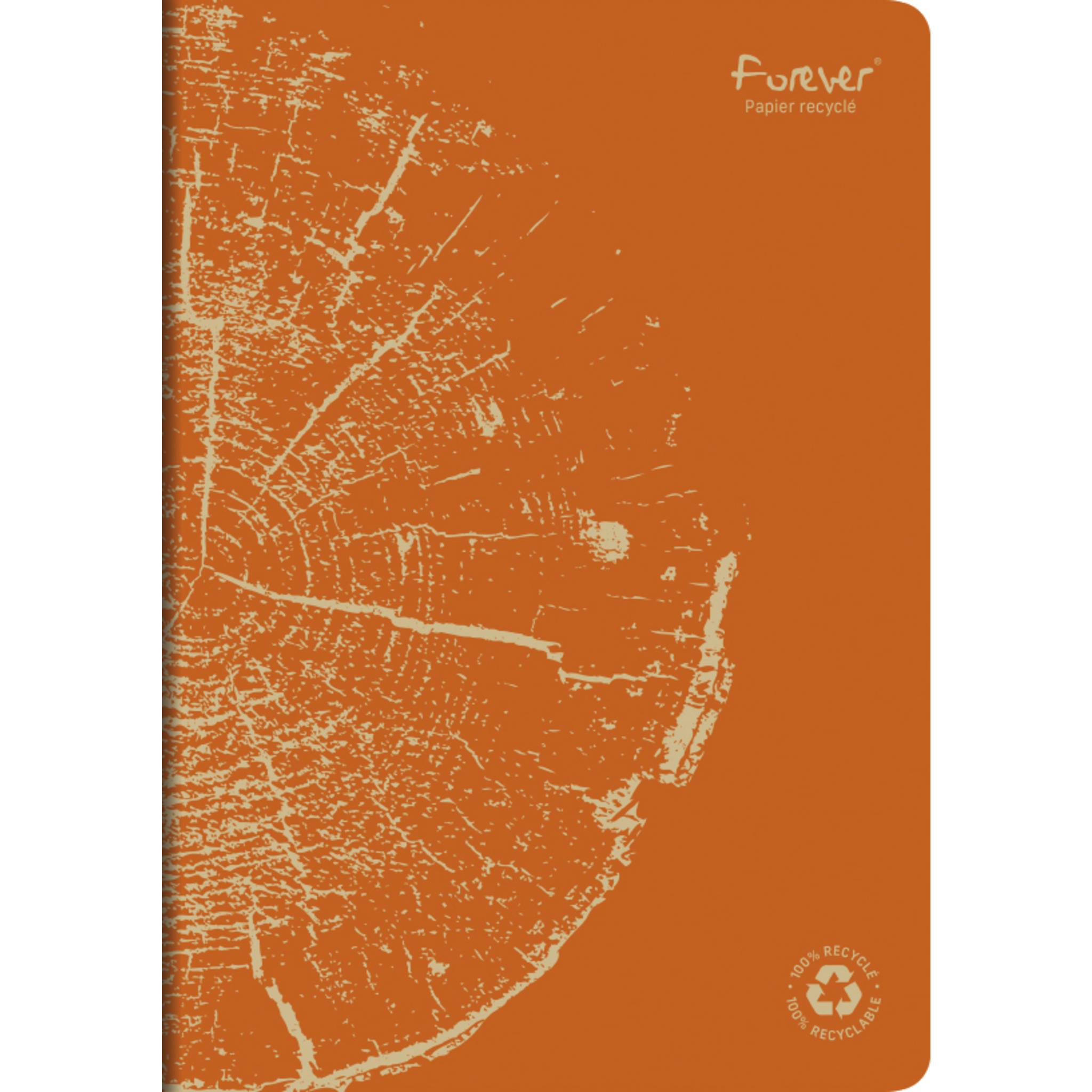 Forever 5x Heft A4, 48 Bl liniert, Weißes RC Papier 90g - Rostorange 684665C