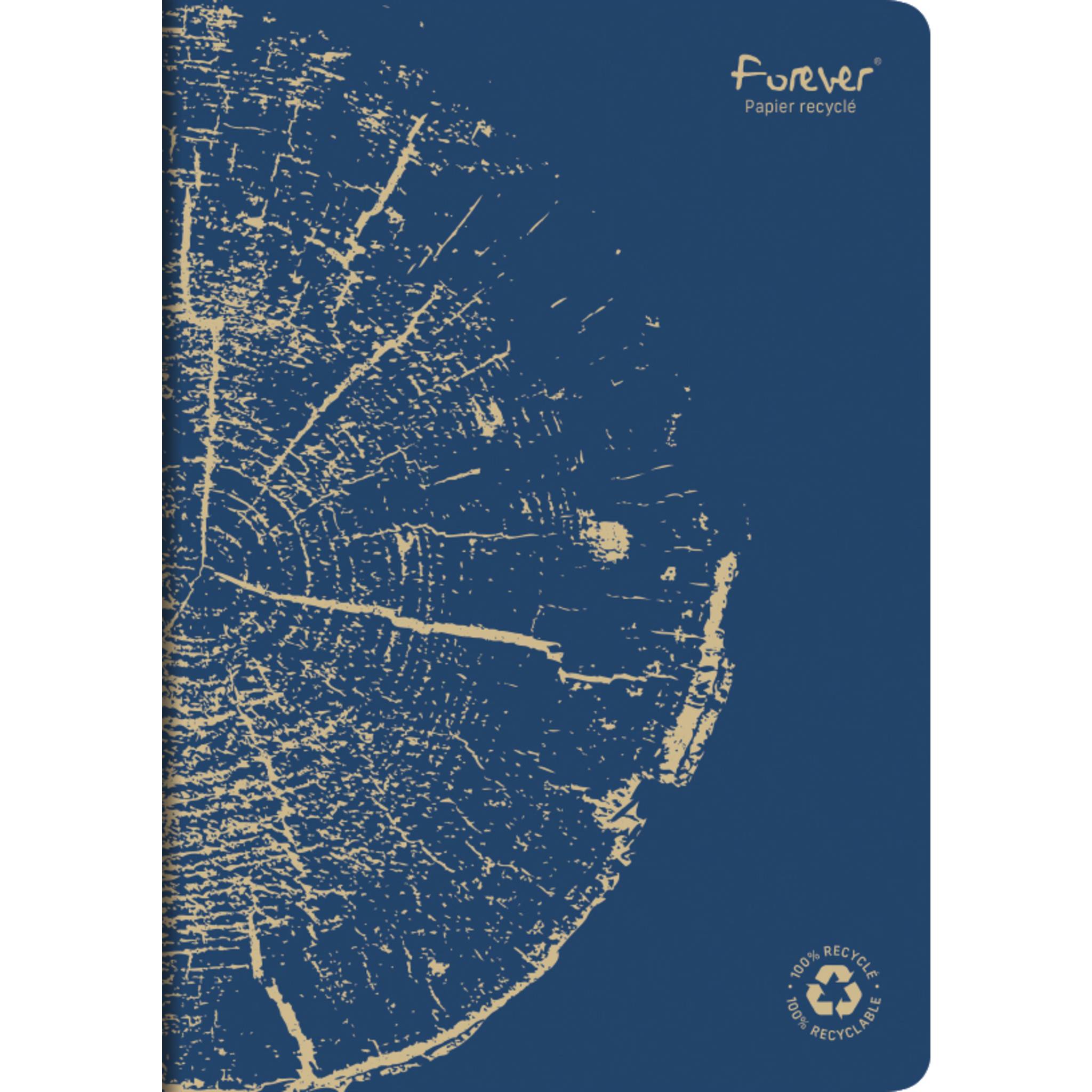 Forever 5x Heft A4, 48 Bl liniert, Weißes RC Papier 90g - Kobaltblau 684662C