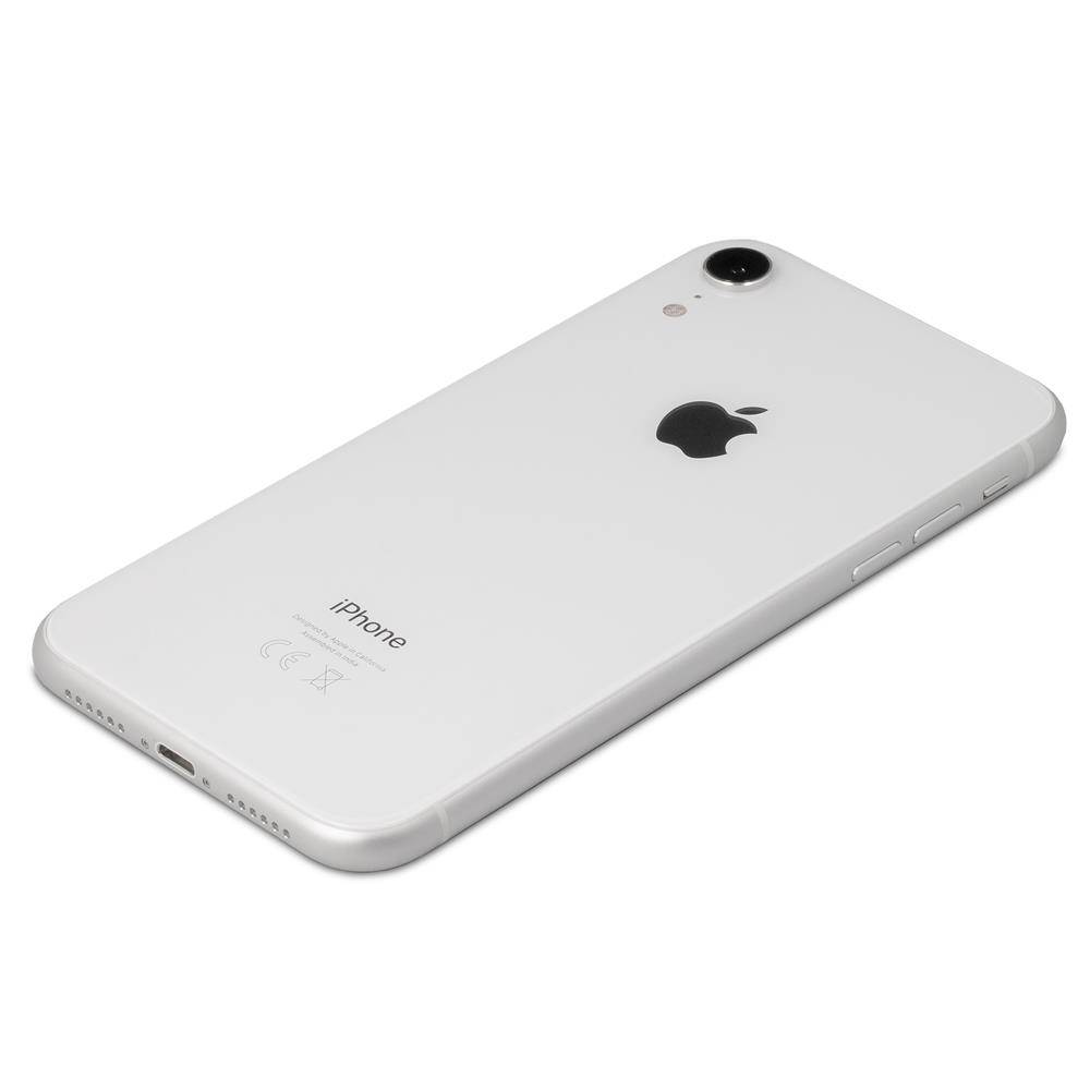 Apple iPhone XR (Refurbished) Smartphone (P/N: MRYD2ZD/A, 128GB, Weiß, Face ID, LTE-A, 12 Megapixel)
