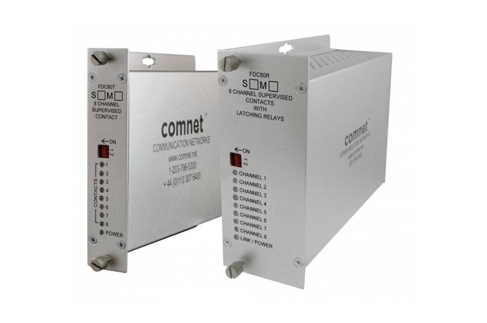 ComNet FDC80RM1, Kontaktempfänger, 8 Kanal, 1 Faser, Multimode, 1310nm Haltefunktion