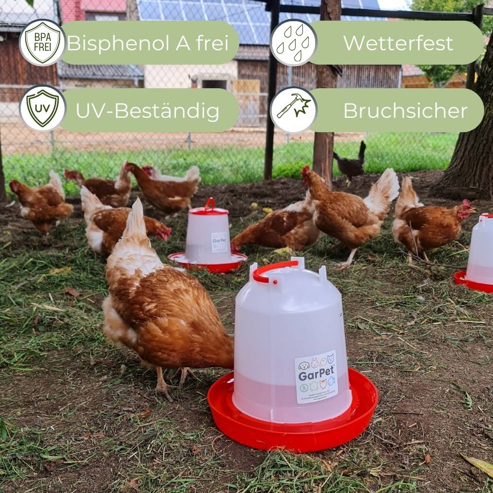 Hühnertränke Hühner Zubehör Kükentränke Geflügeltränke Wassertränke Hühner Hühnertränke Automatisch Tränke Wachteltränke Wasserspender H