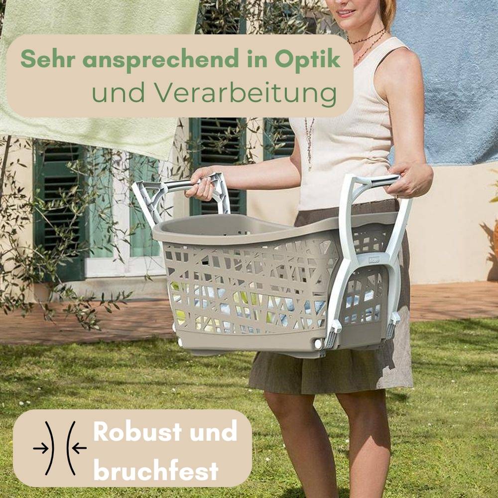 Wäschekorb mit Standbeinen Wäsche Korb Ständer Sammler Wagen Sortierer Box Beine