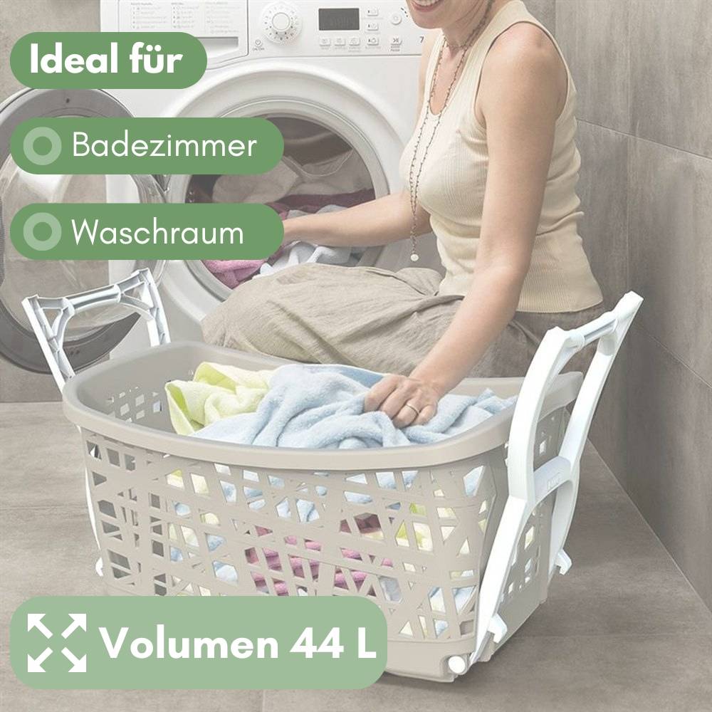 Wäschekorb mit Standbeinen Wäsche Korb Ständer Sammler Wagen Sortierer Box Beine