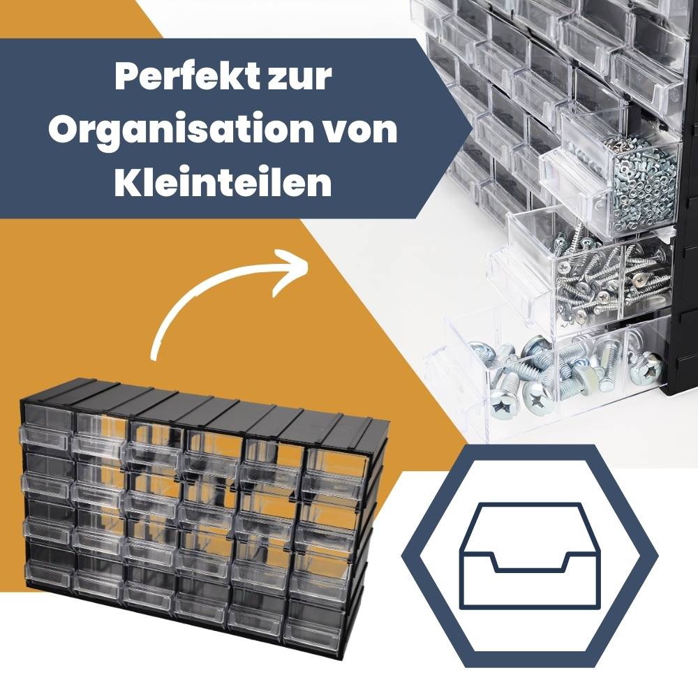 Sortimentskasten 24 Fach Schubladen Organizer Kleinteilemagazin Sortimentsboxen
