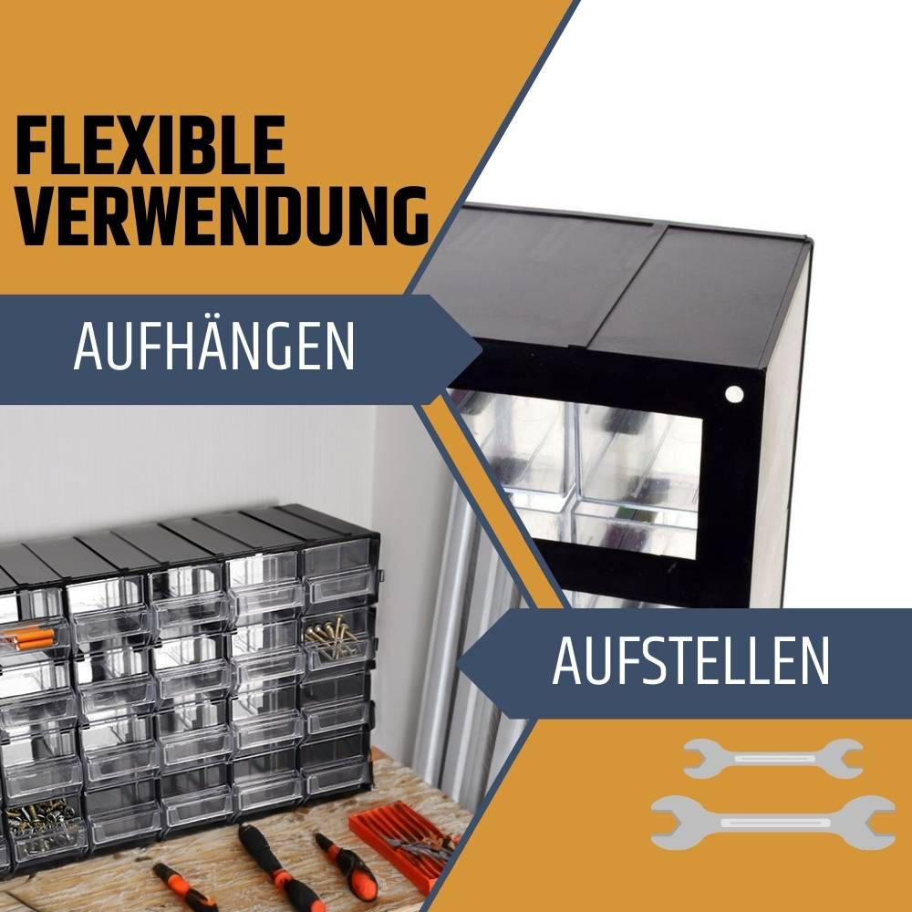 Sortimentskasten 24 Fach Schubladen Organizer Kleinteilemagazin Sortimentsboxen