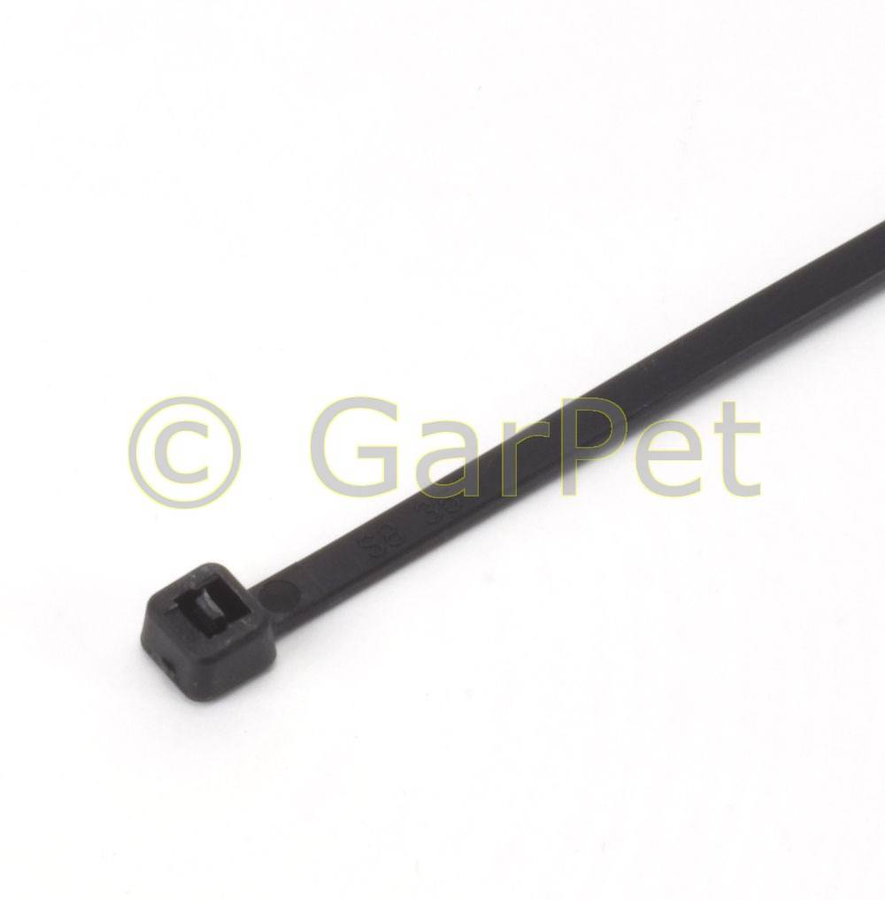 Profi Kabelbinder schwarz UV Beständig Set Sortiment 250x3,6 mm 100St.