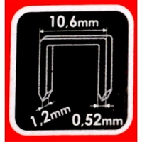 Tackerklammern T-50 Expert 6 mm 1000 St. Tackerklammern T-50 Expert 6 mm 1000 St.