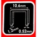 Tackerklammern T-50 Expert 6 mm 1000 St. Tackerklammern T-50 Expert 6 mm 1000 St.