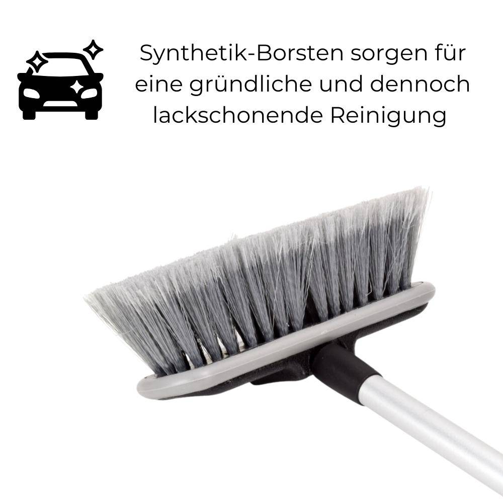 Autowaschbürste Wasch Bürste Alu Teleskop Auto PKW LKW Garten Boot Caravan