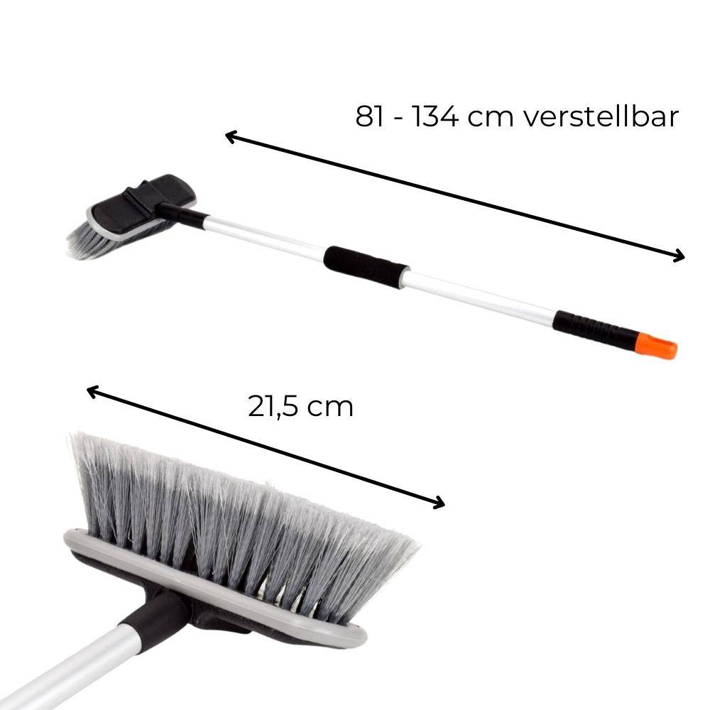 Autowaschbürste Wasch Bürste Alu Teleskop Auto PKW LKW Garten Boot Caravan