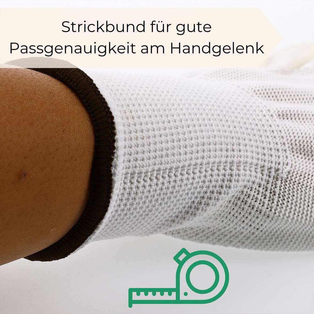 Arbeitshandschuhe PU weiß Gr. 9 120 Paar