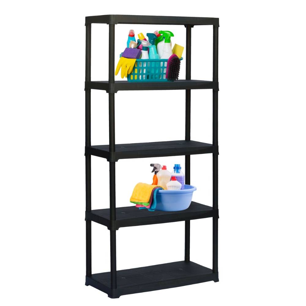 Steckregal Kunststoff Haushaltsregal Keller Lager Regal 5 Böden 80 x 40 x 176 cm