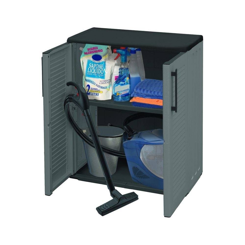 Gartenschrank Kunststoff Balkon Schrank Wetterfest Haushaltsschrank Werkstatt