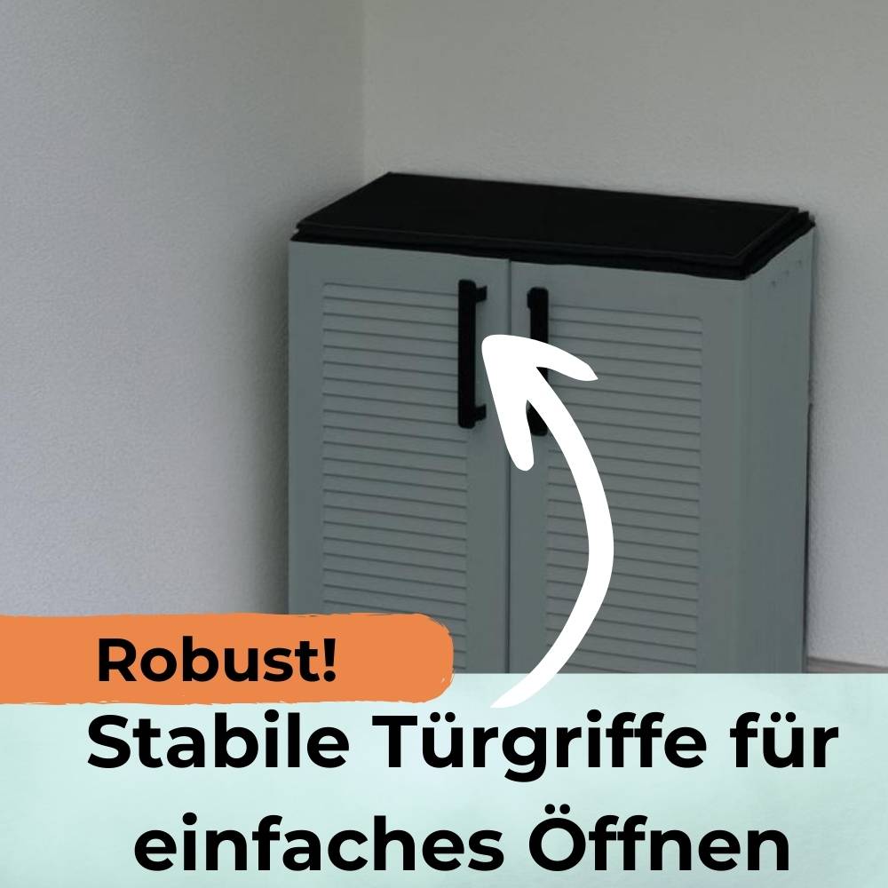 Gartenschrank Kunststoff Balkon Schrank Wetterfest Haushaltsschrank Werkstatt