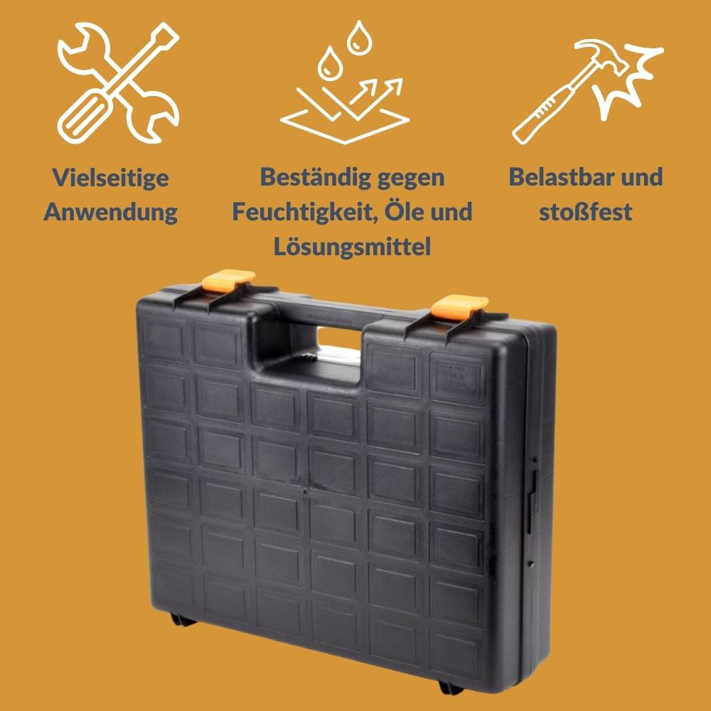 GarPet Maschinenkoffer leer Kunststoff universal Werkzeugkoffer für Elektrowerkzeuge Schaumstoffeinlage Werkzeug Geräte Koffer Box