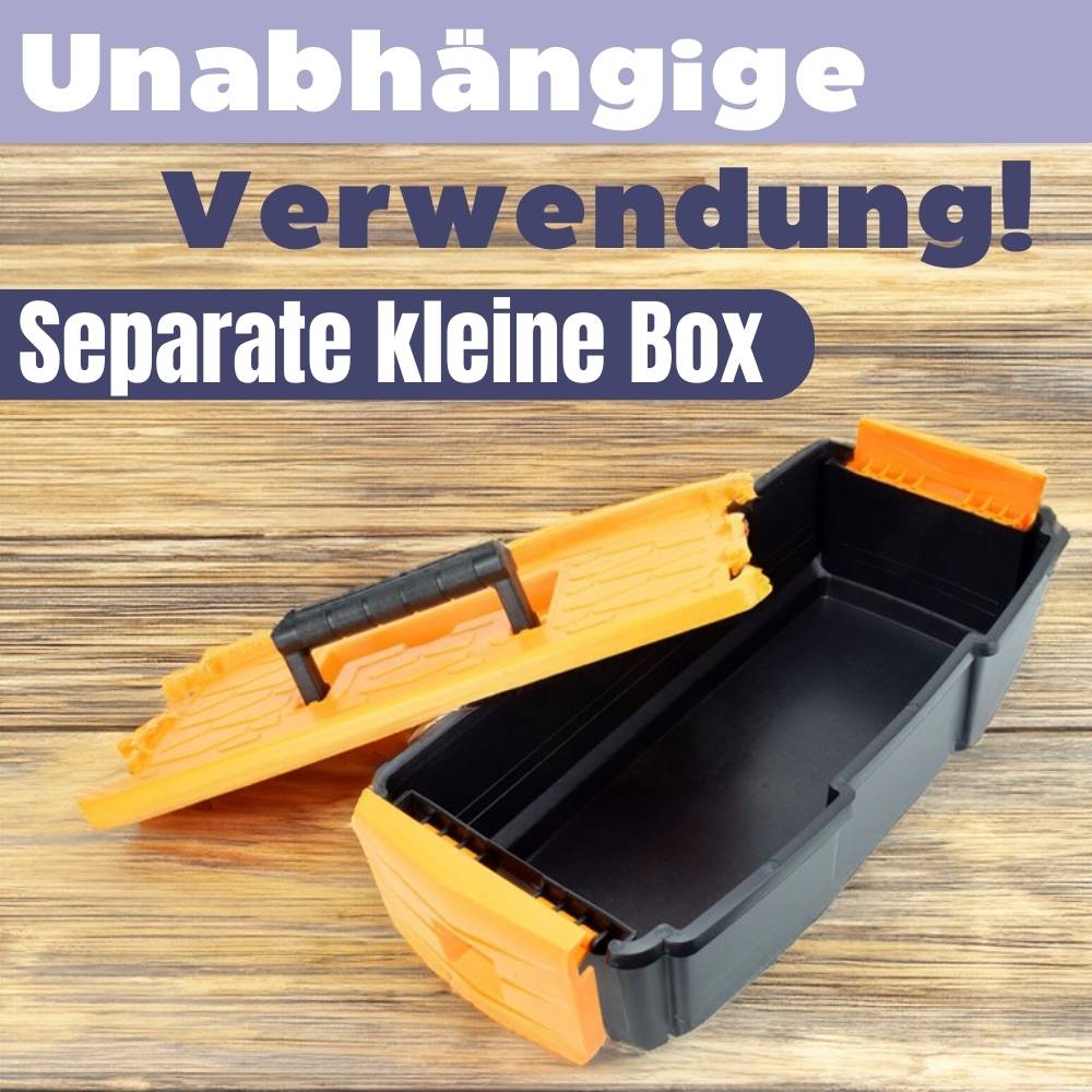 Werkzeugkoffer leer doppelt stapelbar Werkzeug Angel Box Kiste Kasten Toolbox 42