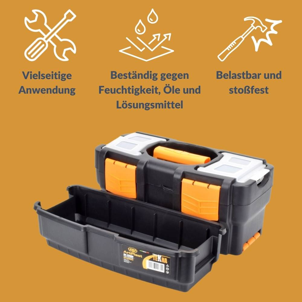 Werkzeugkoffer leer doppelt stapelbar Werkzeug Angel Box Kiste Kasten Toolbox 35