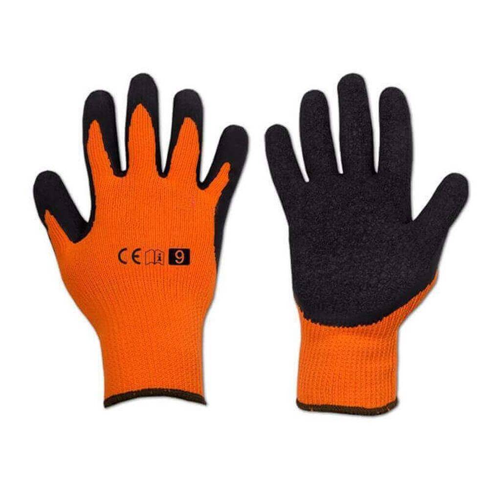 Winter Arbeitshandschuhe Handschuhe Wasserdicht Thermo schnittfest Latex Gr. 9 12 Paar