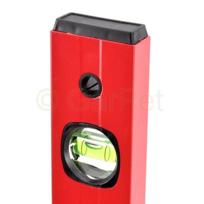 Aluminium Wasserwaage Präzisions Messwerkzeug Robust Alu Bau Messgerät rot 600 mm