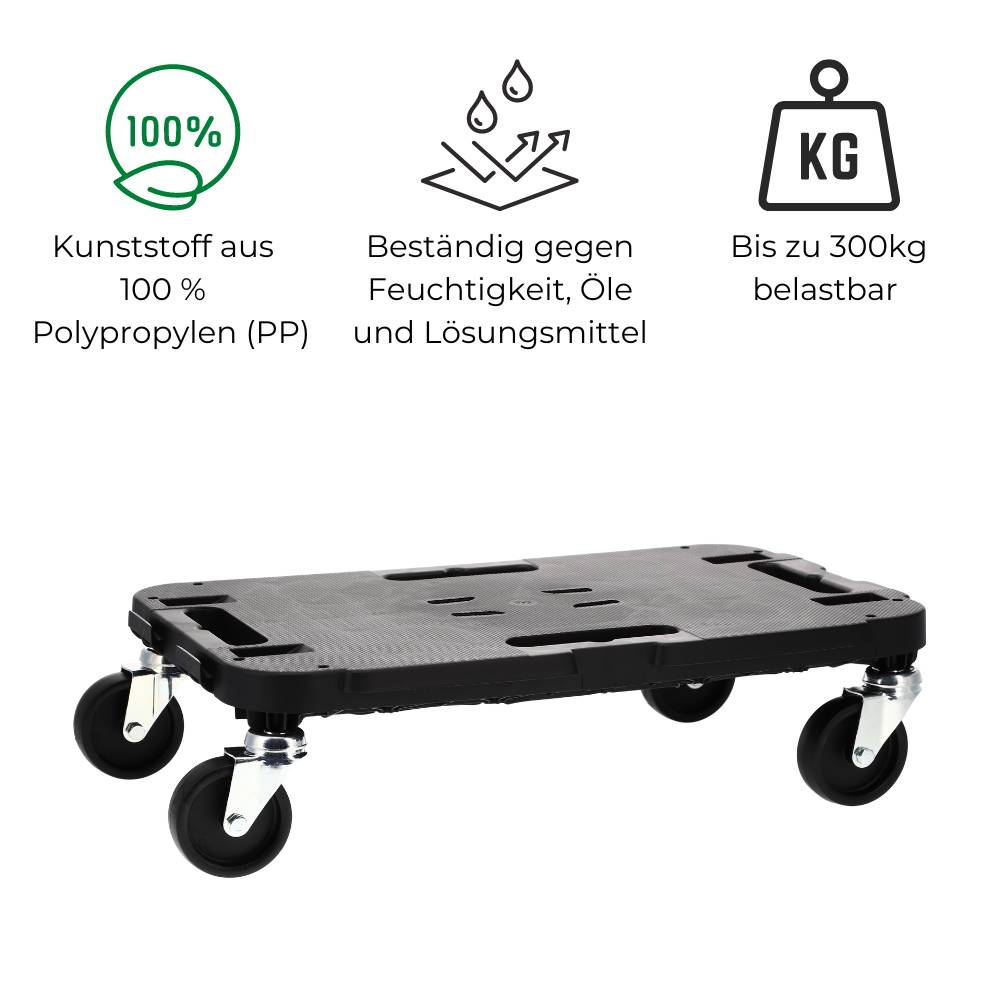 Transportroller Rollbrett Transportrollen Rollbrett Werkstatt Pflanzen Rollbretter Transport Möbelrollen flach Pflanzenroller eckig Transporthilfe