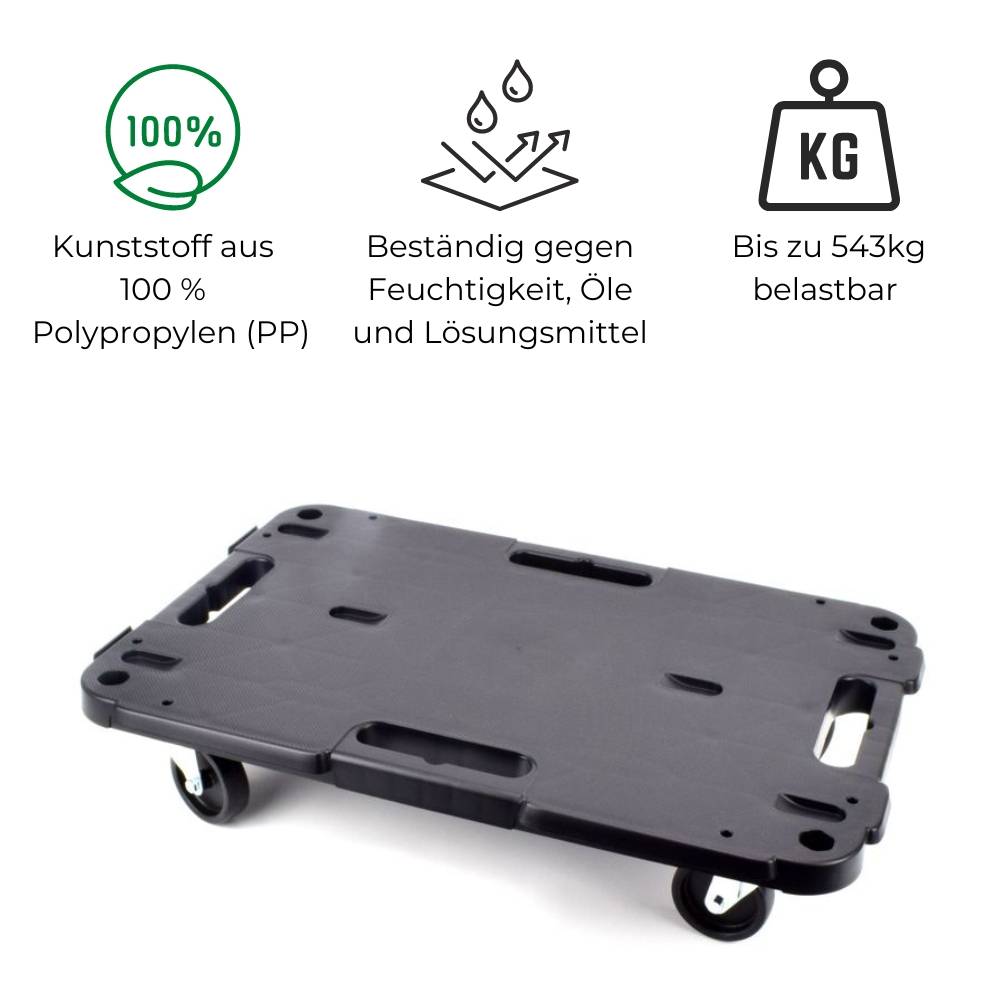 Transportroller Rollbrett Transportrollen Rollbrett Werkstatt Pflanzen Rollbretter Transport Möbelrollen flach Pflanzenroller eckig Transporthilfe