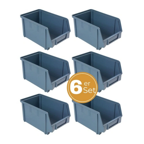 Stapelboxen Schraubenbox Lagerboxen Stapelboxen Werkstatt Sichtlagerboxen klein groß Set Wandhalterung Wand 6x Stapelbox Gr.3 Stapelboxen Schraubenbox Lagerboxen Stapelboxen Werkstatt Sichtlagerboxen klein groß Set Wandhalterung Wand 6x Stapelbox Gr.3