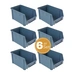 Stapelboxen Schraubenbox Lagerboxen Stapelboxen Werkstatt Sichtlagerboxen klein groß Set Wandhalterung Wand 6x Stapelbox Gr.3 Stapelboxen Schraubenbox Lagerboxen Stapelboxen Werkstatt Sichtlagerboxen klein groß Set Wandhalterung Wand 6x Stapelbox Gr.3