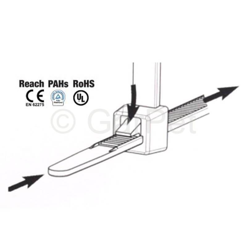 Kabelbinder wiederverwendbar schwarz 200x7,6 mm 100St.