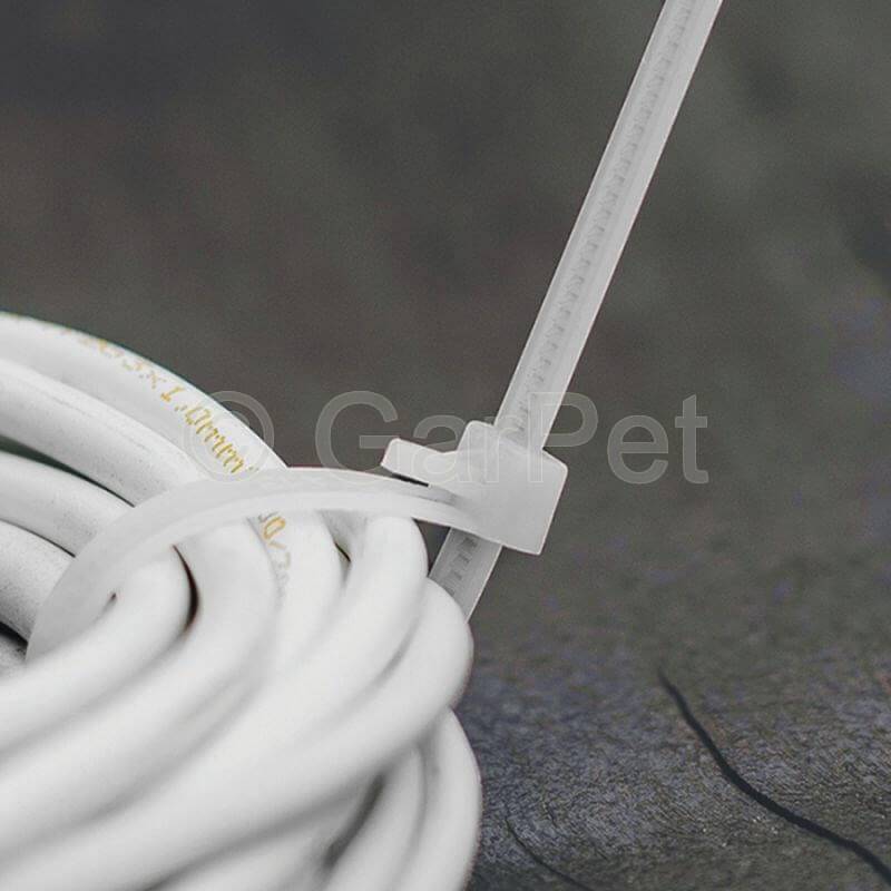 Kabelbinder wiederverwendbar transparent 370x7,6 mm 100St.