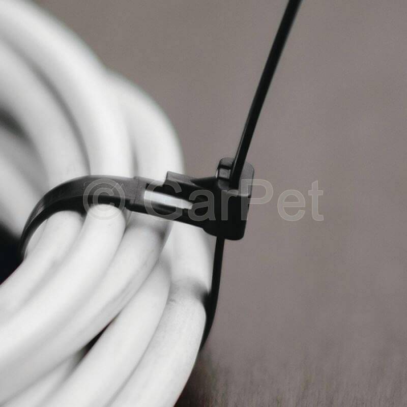 Kabelbinder wiederverwendbar schwarz 300x4,8 mm 100St.