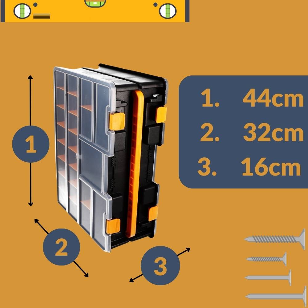 Sortimentskoffer Doppel Seitig Sortimentkasten Kleinteile Magazin Tackle Box