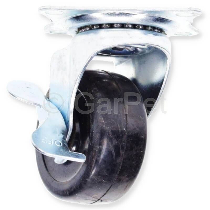 Lenkrolle Polypropylen mit Bremse 50 mm