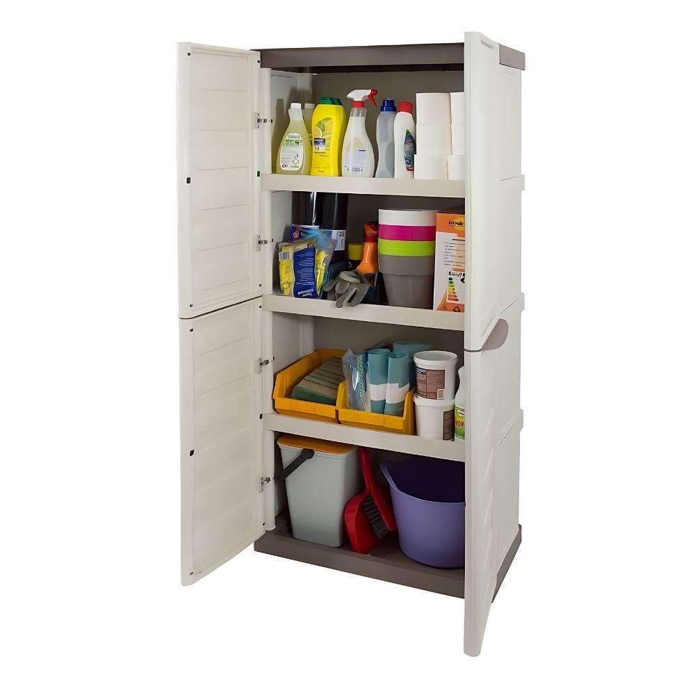 Gartenschrank Kunststoff Geräteschrank Wetterfest Balkonschrank Wasserdicht Haushaltsschrank Werkstatt Schrank