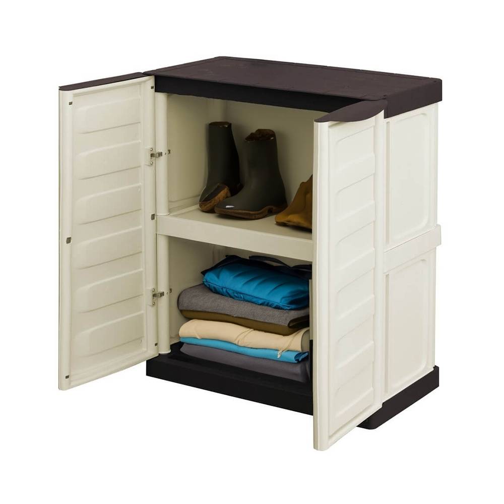 Gartenschrank Kunststoff Geräteschrank Wetterfest Balkonschrank Wasserdicht Haushaltsschrank Werkstatt Schrank