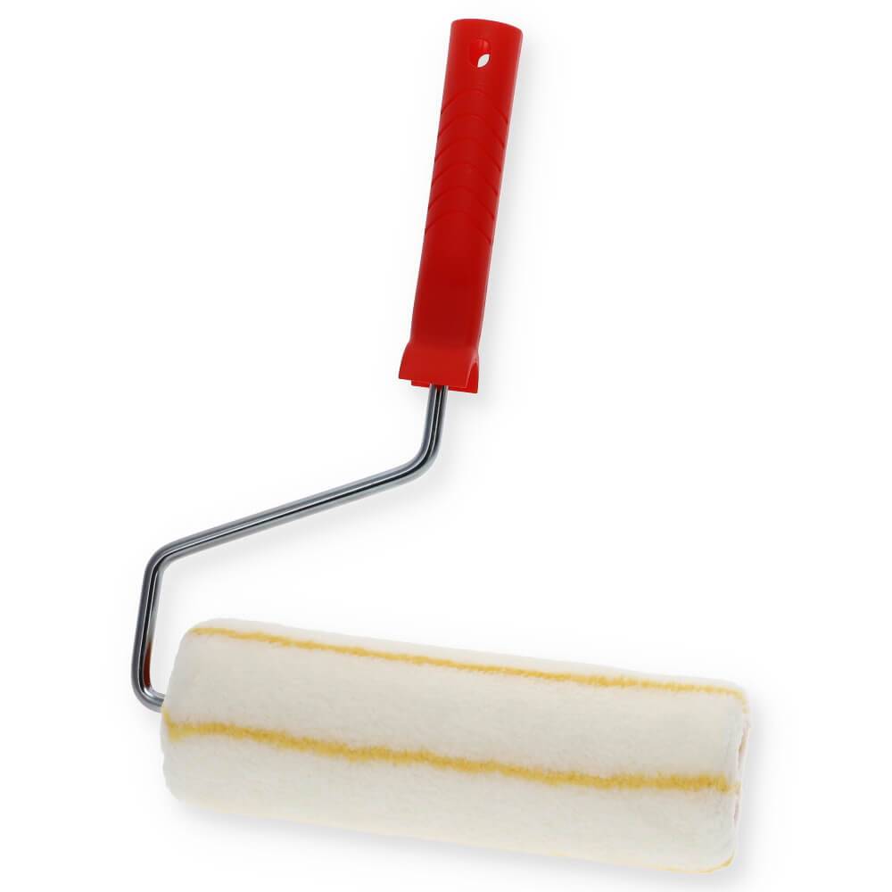 Farbrolle Polyacryl 11mm mit Bügel 23 cm Maler Rolle Farb Walze Tapete Putz langflorig