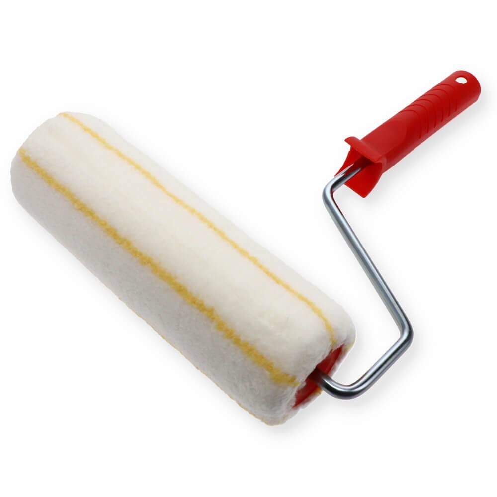 Farbrolle Polyacryl 11mm mit Bügel 23 cm Maler Rolle Farb Walze Tapete Putz langflorig