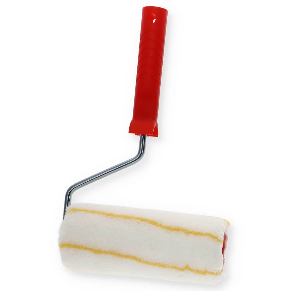 Farbrolle Polyacryl 11mm mit Bügel 18 cm Maler Rolle Farb Walze Tapete Putz langflorig