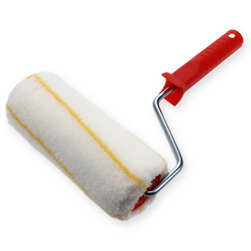 Farbrolle Polyacryl 11mm mit Bügel 18 cm Maler Rolle Farb Walze Tapete Putz langflorig