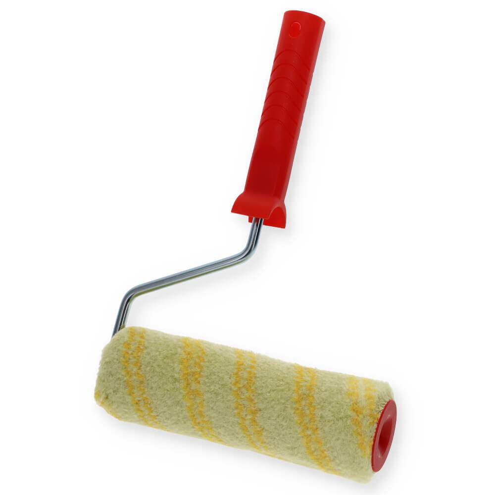 Farbrolle Polyamid 12mm mit Bügel 20 cm Maler Streich Rolle Farb Walze Lack