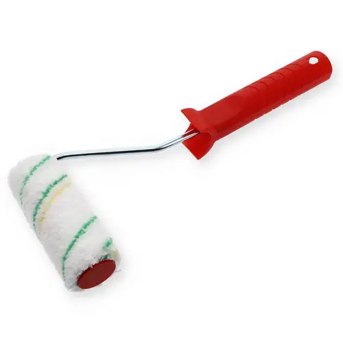 Farbrolle Mikrofaser 9mm mit Bügel 10 cm Maler Streich Rolle Farb Walze Lack glatt Farbrolle Mikrofaser 9mm mit Bügel 10 cm Maler Streich Rolle Farb Walze Lack glatt
