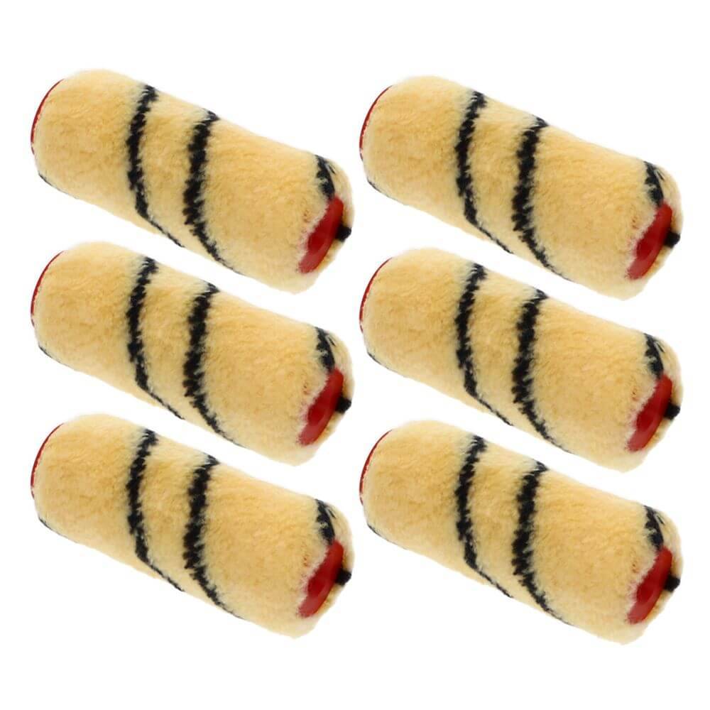 Farbrolle Polyacryl 9mm 6x Ersatzrollen 10 cm